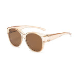 Over-Glasses Sunglasses Polarized UV400 Cat-Eye Frame