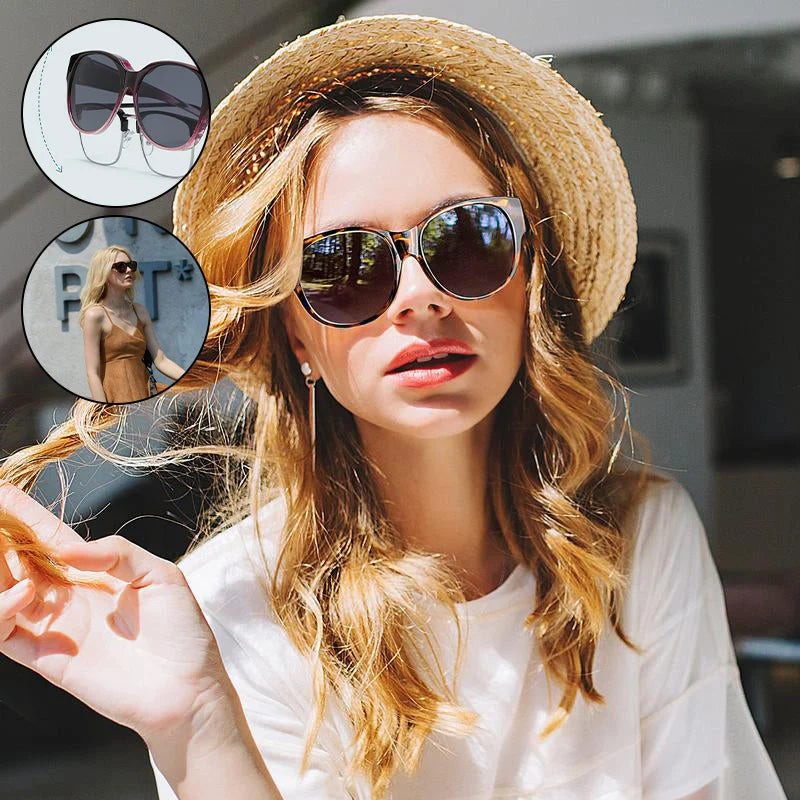 Over-Glasses Sunglasses Polarized UV400 Cat-Eye Frame