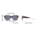 Over-Glasses Sunglasses Polarized UV400 Cat-Eye Frame