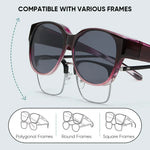 Over-Glasses Sunglasses Polarized UV400 Cat-Eye Frame