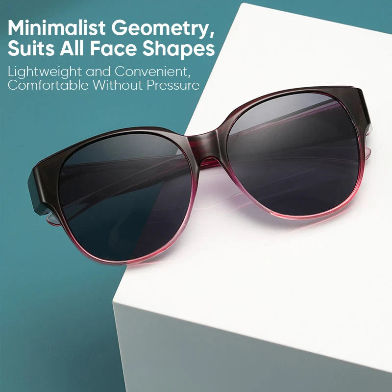 Over-Glasses Sunglasses Polarized UV400 Cat-Eye Frame