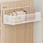 Over-The-Door Storage Organizer Mesh Baskets & 5 Hooks