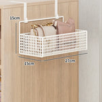 Over-The-Door Storage Organizer Mesh Baskets & 5 Hooks