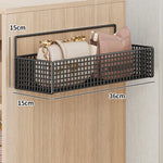 Over-The-Door Storage Organizer Mesh Baskets & 5 Hooks