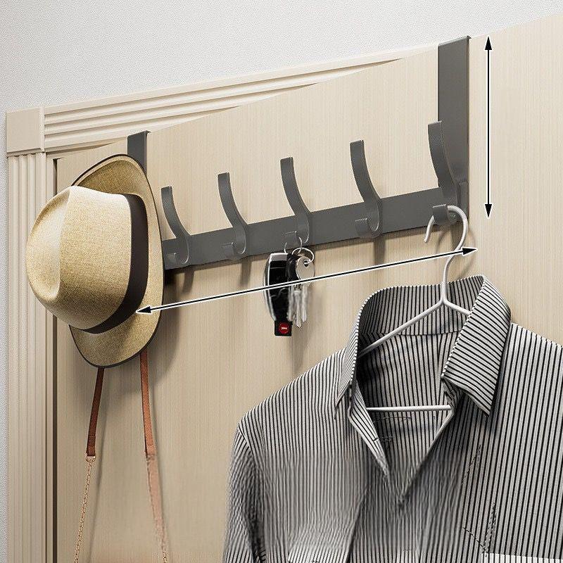 Over-the-Door Coat Rack No-Drill Space-Saving Storage