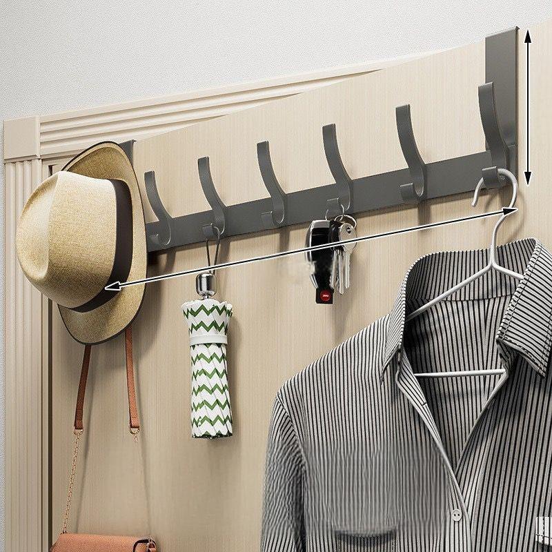 Over-the-Door Coat Rack No-Drill Space-Saving Storage