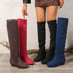 Over-the-Knee Boots Pull-On Low Block Heel