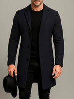 Overcoat Mid-Length Fully Lined Button Front