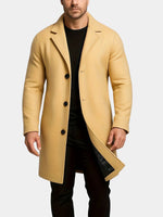 Overcoat Mid-Length Fully Lined Button Front