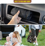 Overhead Cargo Net Double-Layer Mesh Zipper Closure