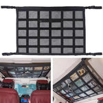 Overhead Cargo Net Double-Layer Mesh Zipper Closure