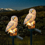 Owl Garden Light Solar-Powered Warm White LED IP65