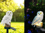 Owl Garden Light Solar-Powered Warm White LED IP65