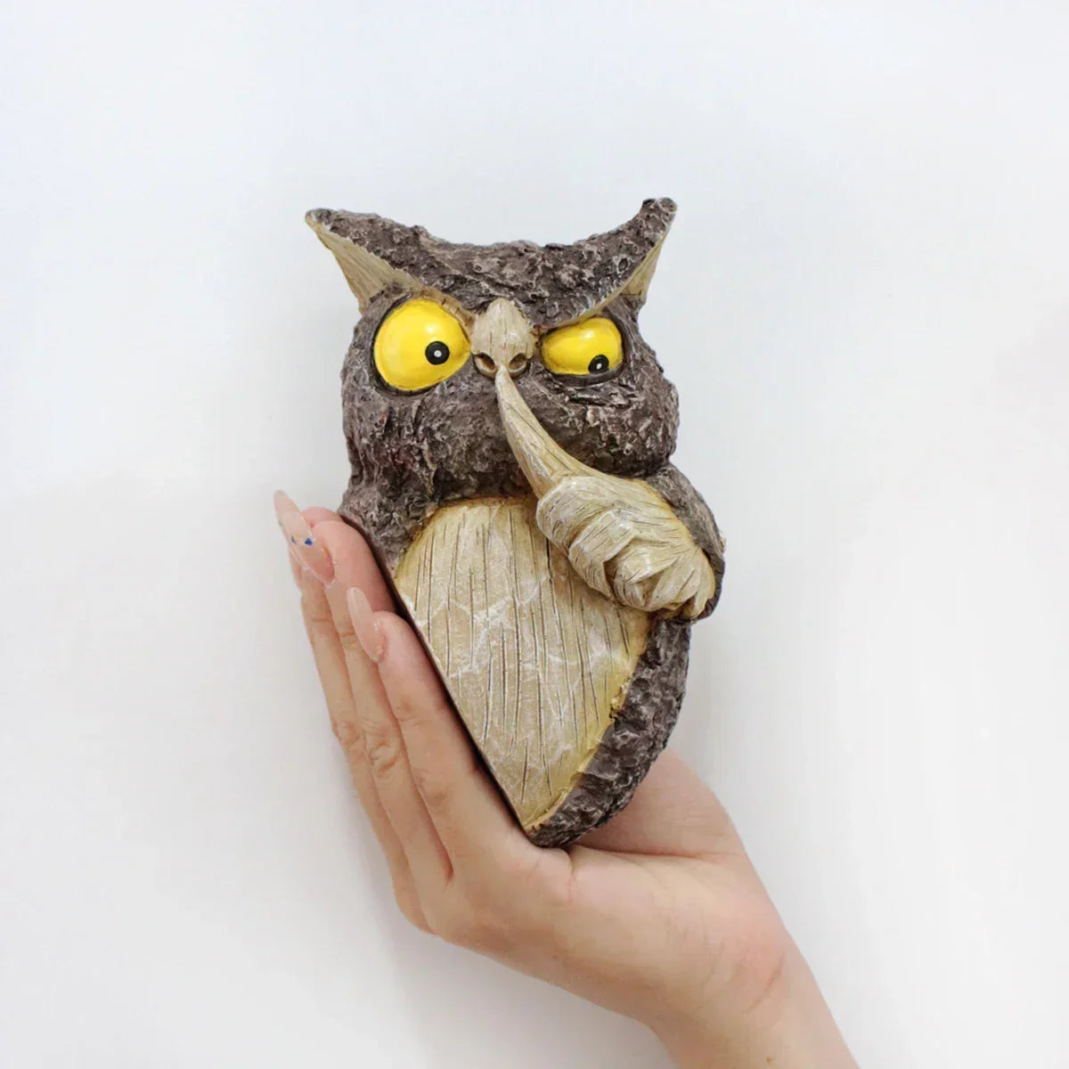 Owl Garden Ornament Resin Hanging Outdoor Decor
