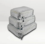 Packing Cube Set Of Three Zippered Compression Waterproof Fabric