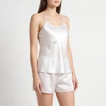 Pajama Set Mulberry Silk Sleeveless Adjustable Straps