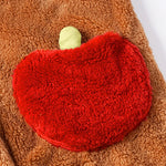 Pajama Set Red Panda Hooded Robe Removable Tail