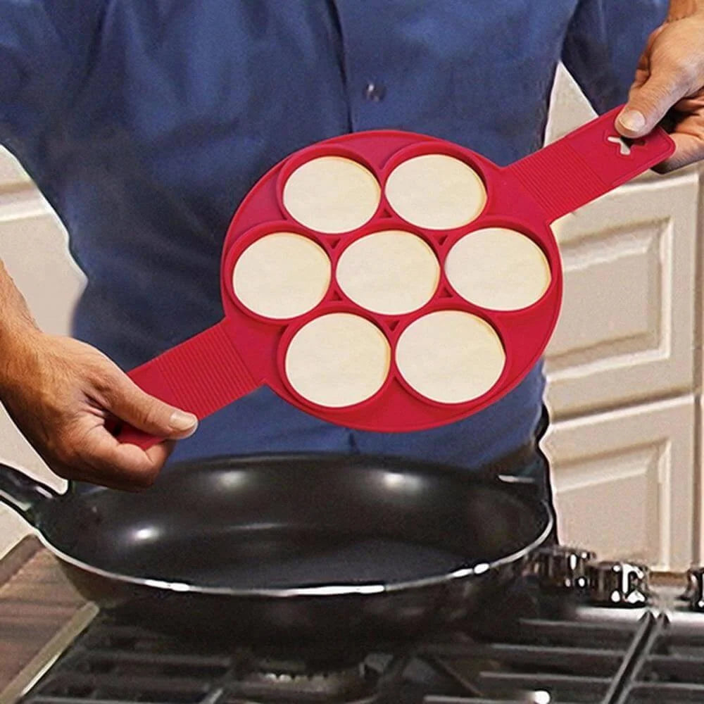 Pancake & Egg Maker Nonstick Silicone Even-Cooking