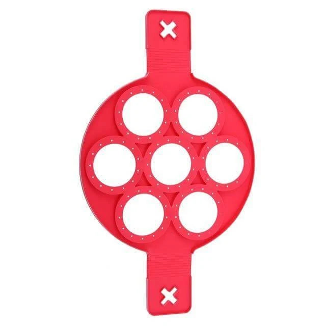 Pancake & Egg Maker Nonstick Silicone Even-Cooking
