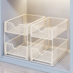 Pantry Basket Organizer Slide-Out Wire Drawers