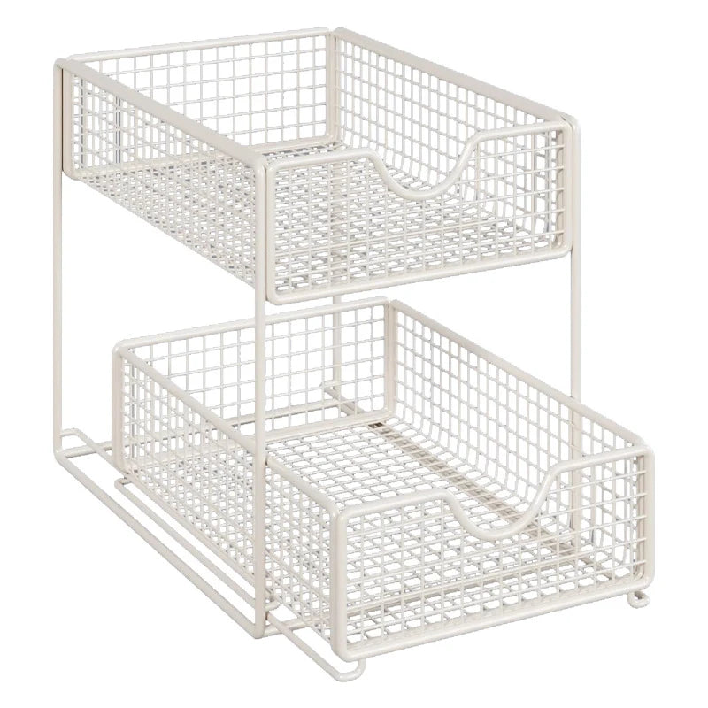 Pantry Basket Organizer Slide-Out Wire Drawers