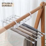 Pants Hanger Adjustable 5-Tier Space-Saving Rack