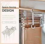 Pants Hanger Adjustable 5-Tier Space-Saving Rack