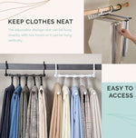 Pants Hanger Adjustable 5-Tier Space-Saving Rack
