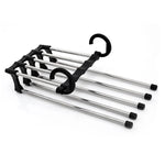Pants Hanger Foldable Space-Saving Fits 5 Pairs