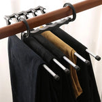 Pants Hanger Foldable Space-Saving Fits 5 Pairs