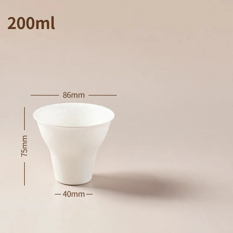 Paper Food Containers Biodegradable Food-Safe Set of 50
