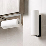 Paper Towel Holder Wall-Mounted Iron Space-Saving