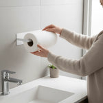 Paper Towel Holder Wall-Mounted Iron Space-Saving