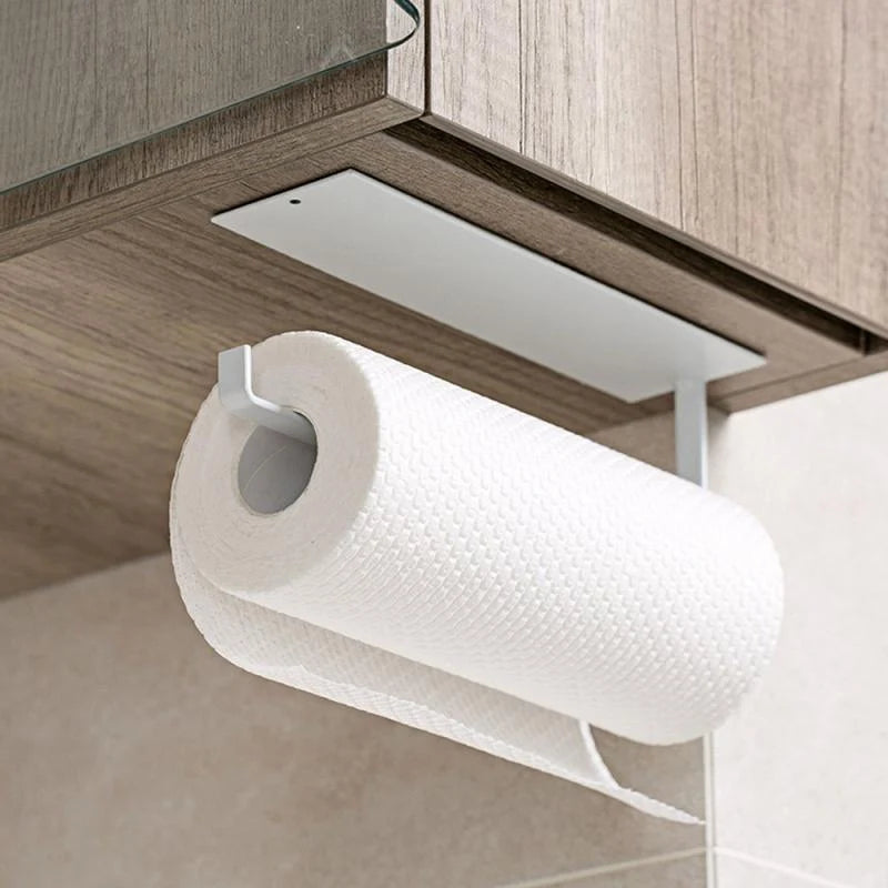 Paper Towel Holder Wall-Mounted Iron Space-Saving