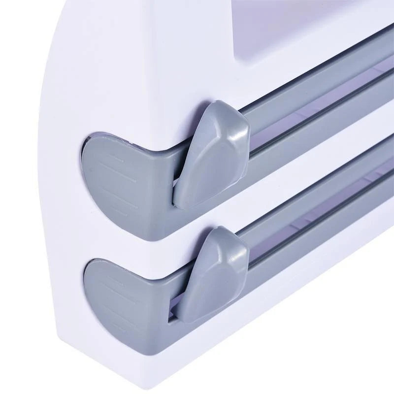 Paper Towel Holder & Wrap Dispenser Wall-Mounted With Cutters