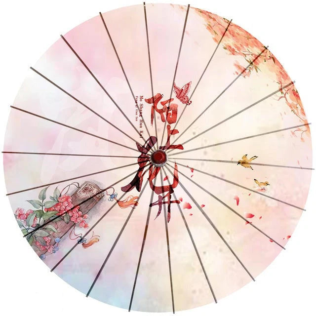 Parasol Cotton Paper & Bamboo Japanese Design