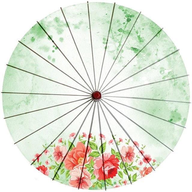Parasol Cotton Paper & Bamboo Japanese Design