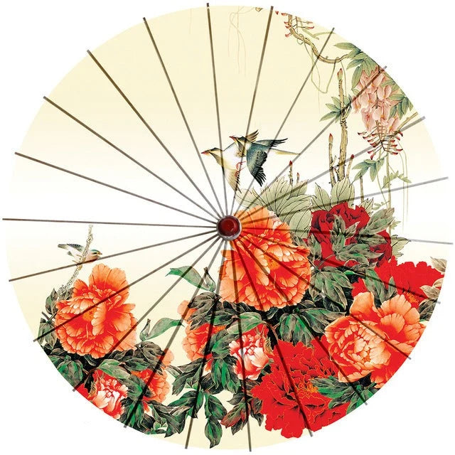 Parasol Cotton Paper & Bamboo Japanese Design