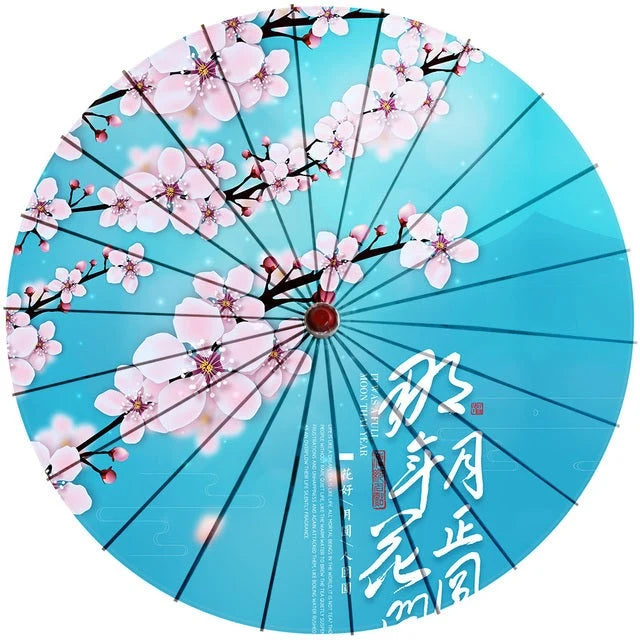 Parasol Cotton Paper & Bamboo Japanese Design