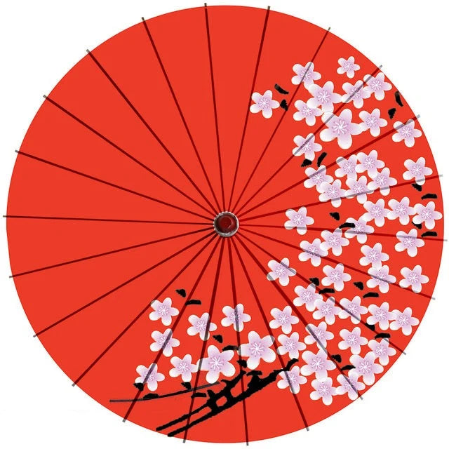 Parasol Cotton Paper & Bamboo Japanese Design