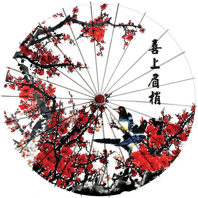 Parasol Cotton Paper & Bamboo Japanese Design