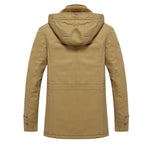 Parka Jacket Teddy Fleece Lined Wind-Resistant Hooded