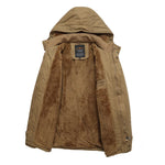 Parka Jacket Teddy Fleece Lined Wind-Resistant Hooded