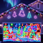 Party Backdrop UV-Fluorescent Blacklight Tear-Resistant Fabric