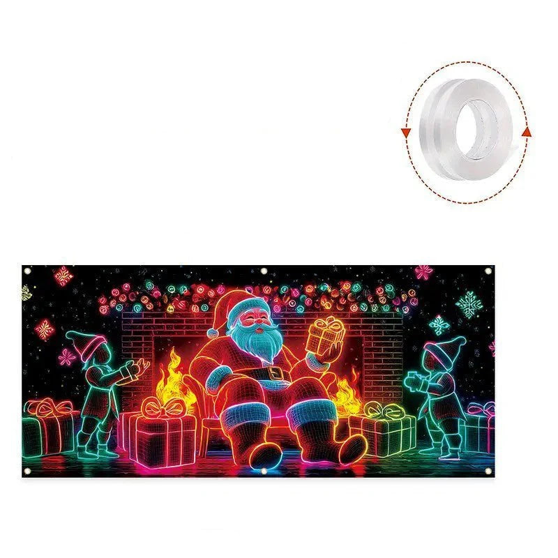 Party Backdrop UV-Fluorescent Blacklight Tear-Resistant Fabric