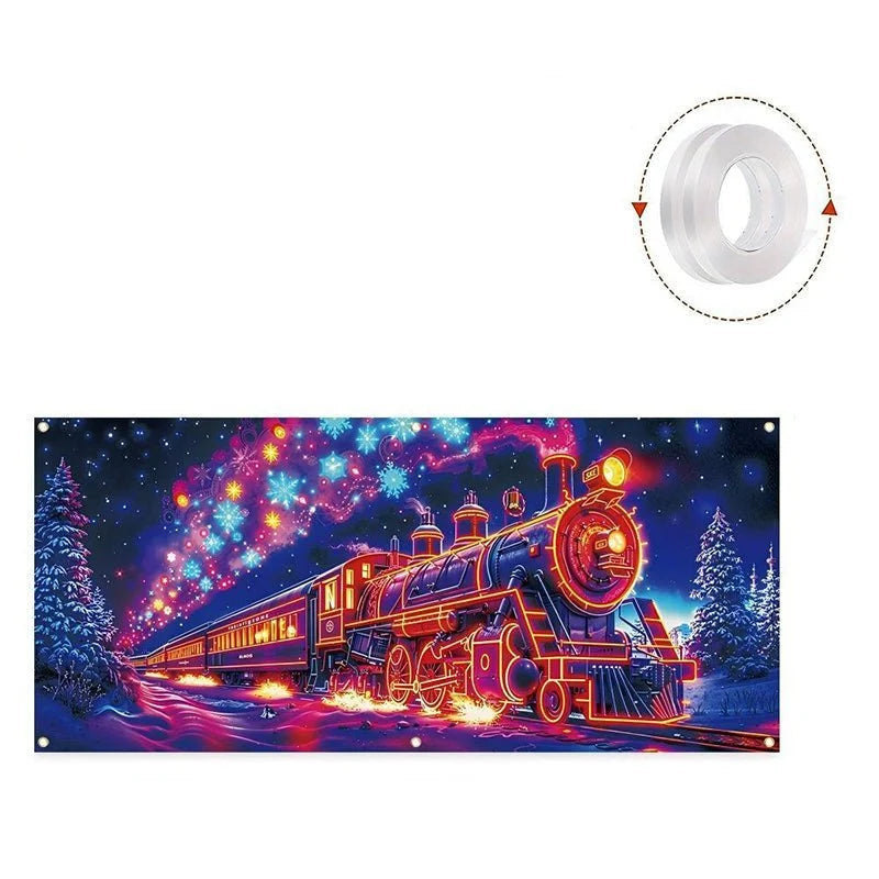Party Backdrop UV-Fluorescent Blacklight Tear-Resistant Fabric