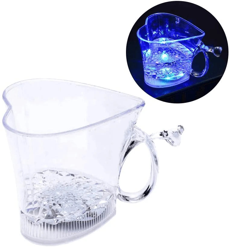 Party Cup Heart-Shaped Liquid-Activated Seven-Color Glow