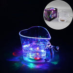 Party Cup Heart-Shaped Liquid-Activated Seven-Color Glow