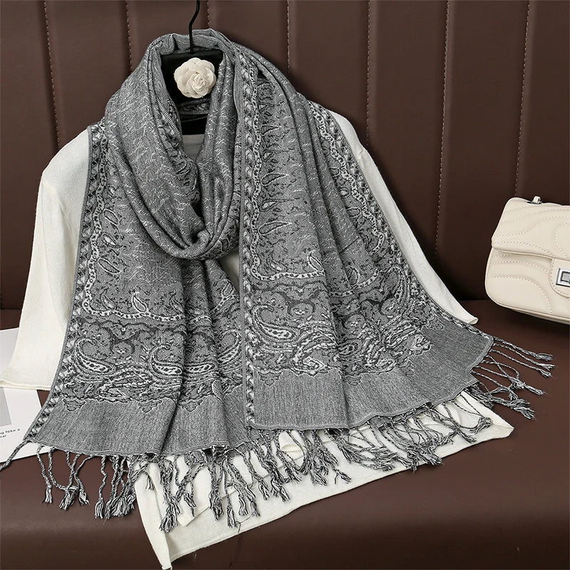 Pashmina Wrap Soft Cashmere-Like Feel Four-Season