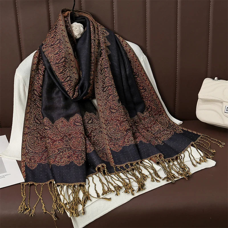 Pashmina Wrap Soft Cashmere-Like Feel Four-Season